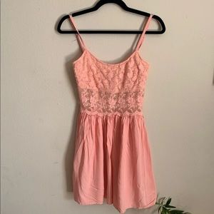 Pink ...Lost Lace Floral Spaghetti Strap Dress